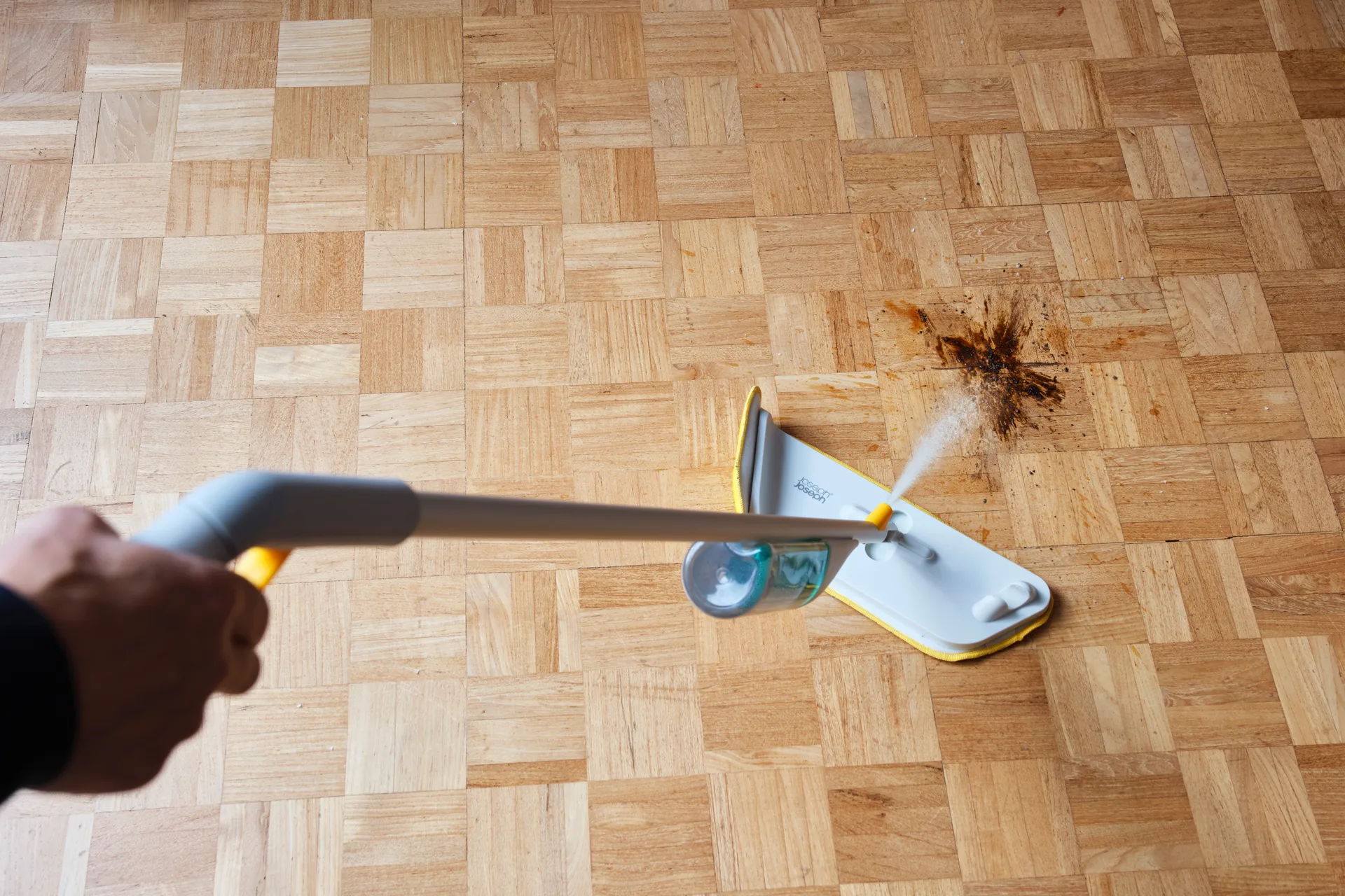 Cleantech 2-in-1 Bodenwischer mit Schrubber, Light Stone Joseph Joseph