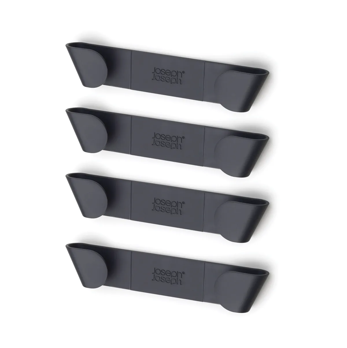 Joseph Joseph Cupboardstore Halter für Deckel 4 Stk. Grau