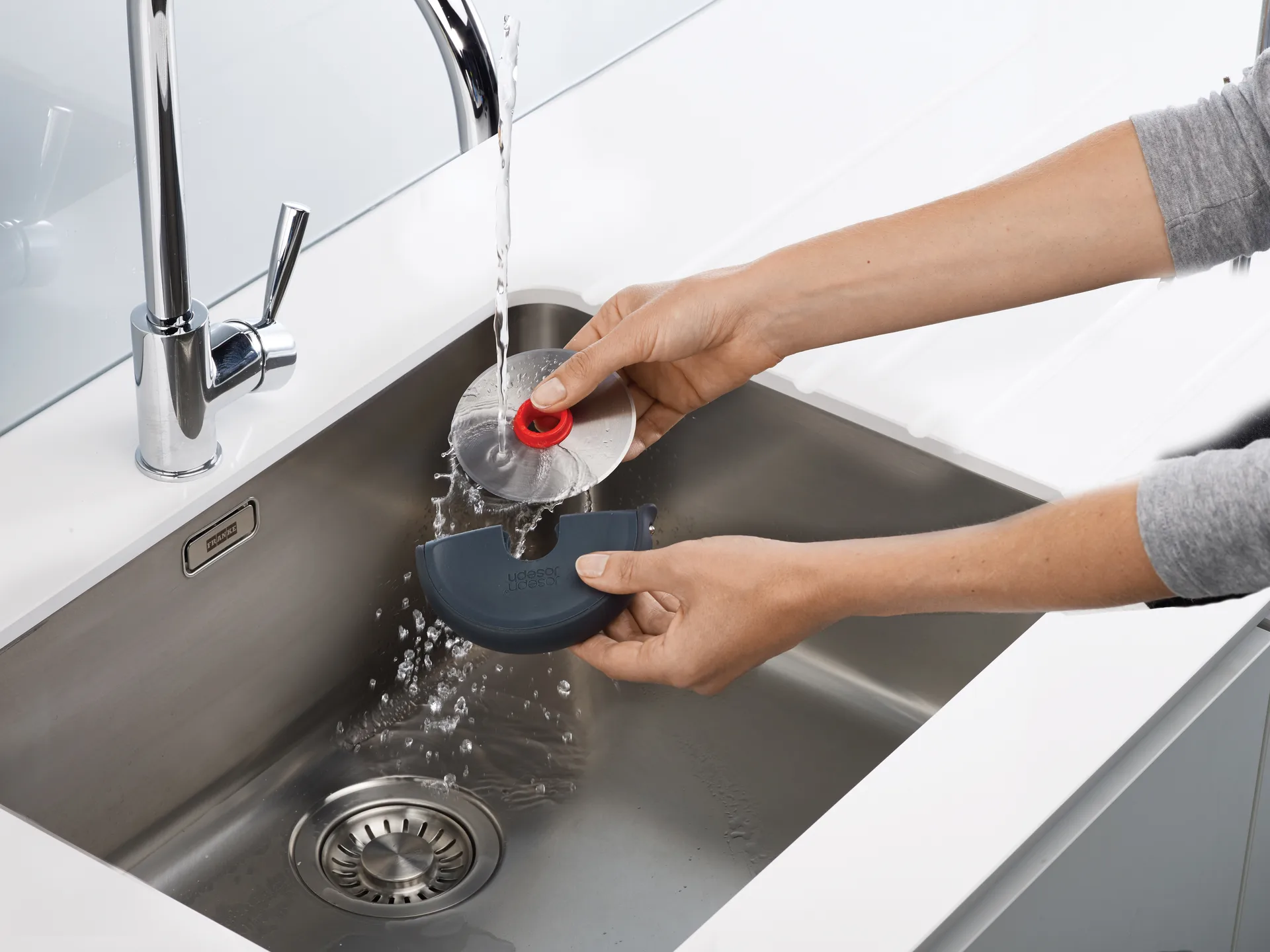 Disc Easy Clean Pizzaschneider 12,1 cm, Grau-Edelstahl Joseph Joseph