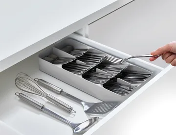 Drawerstore Besteckschublade groß 39,4 cm - Grau - Joseph Joseph