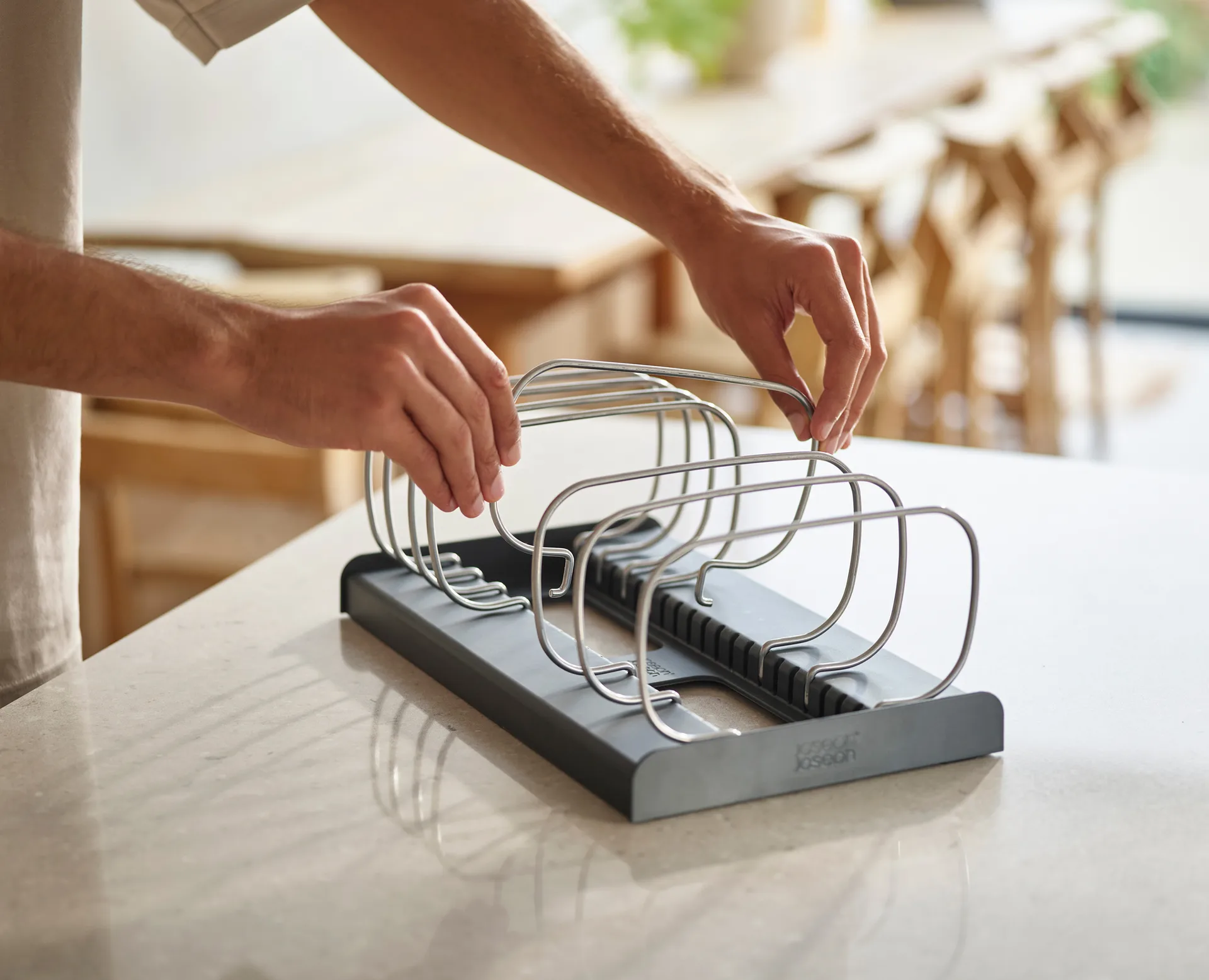 Drawstore Aufbewahrungsständer, Grau Joseph Joseph