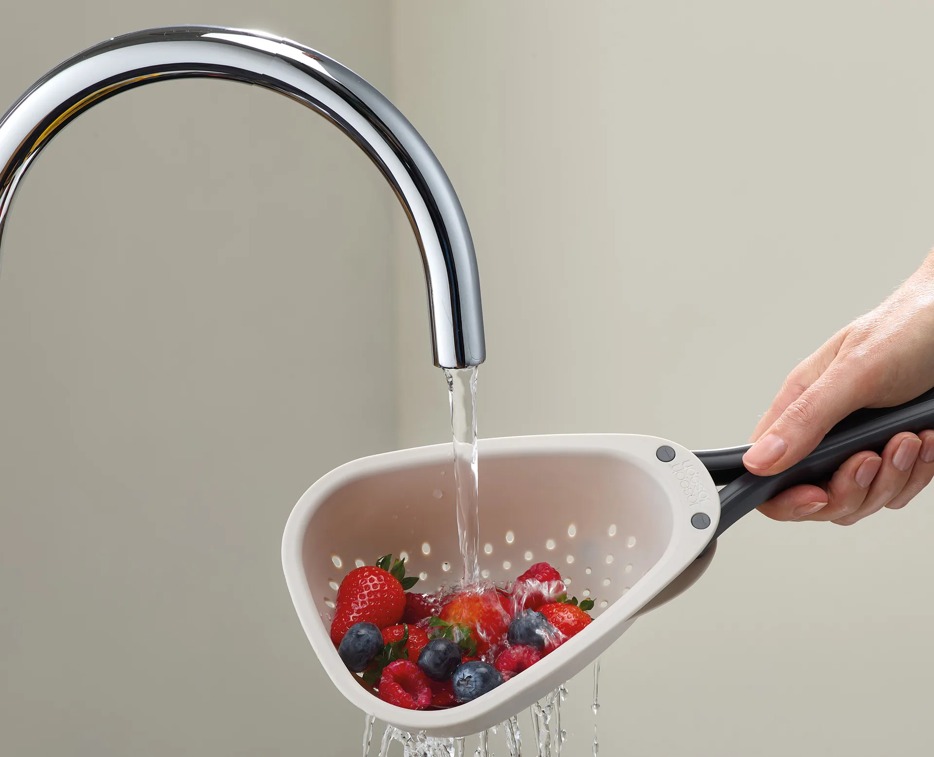 Droplet klappbares Sieb stone, Mini Joseph Joseph