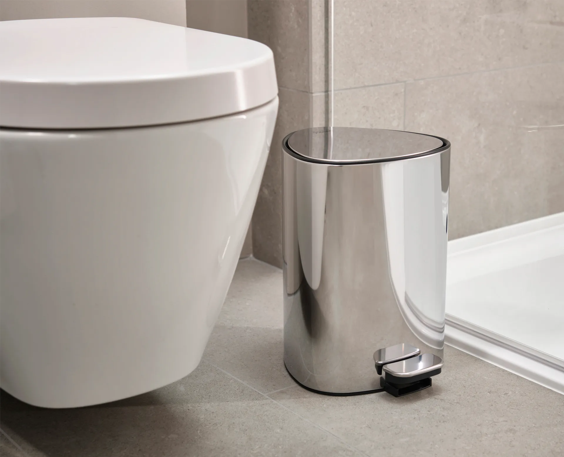 Easystore Luxe Treteimer 5 L, Edelstahl Joseph Joseph