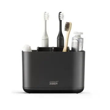 Easystore Zahnbürstenhalter groß 17,6 cm - Schwarz - Joseph Joseph
