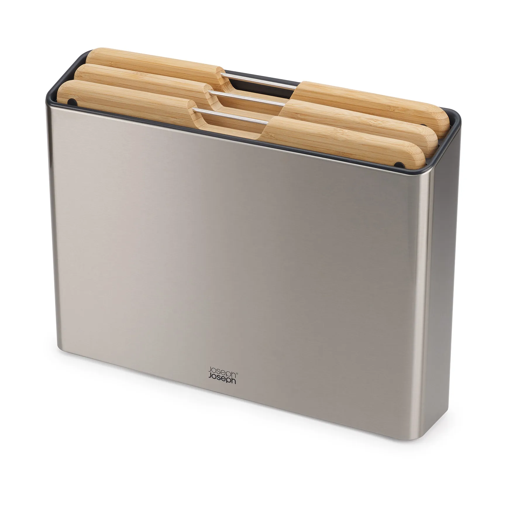 Folio Stahl Schneidebrett 3-teiliges Set, Bambus-Stahl Joseph Joseph