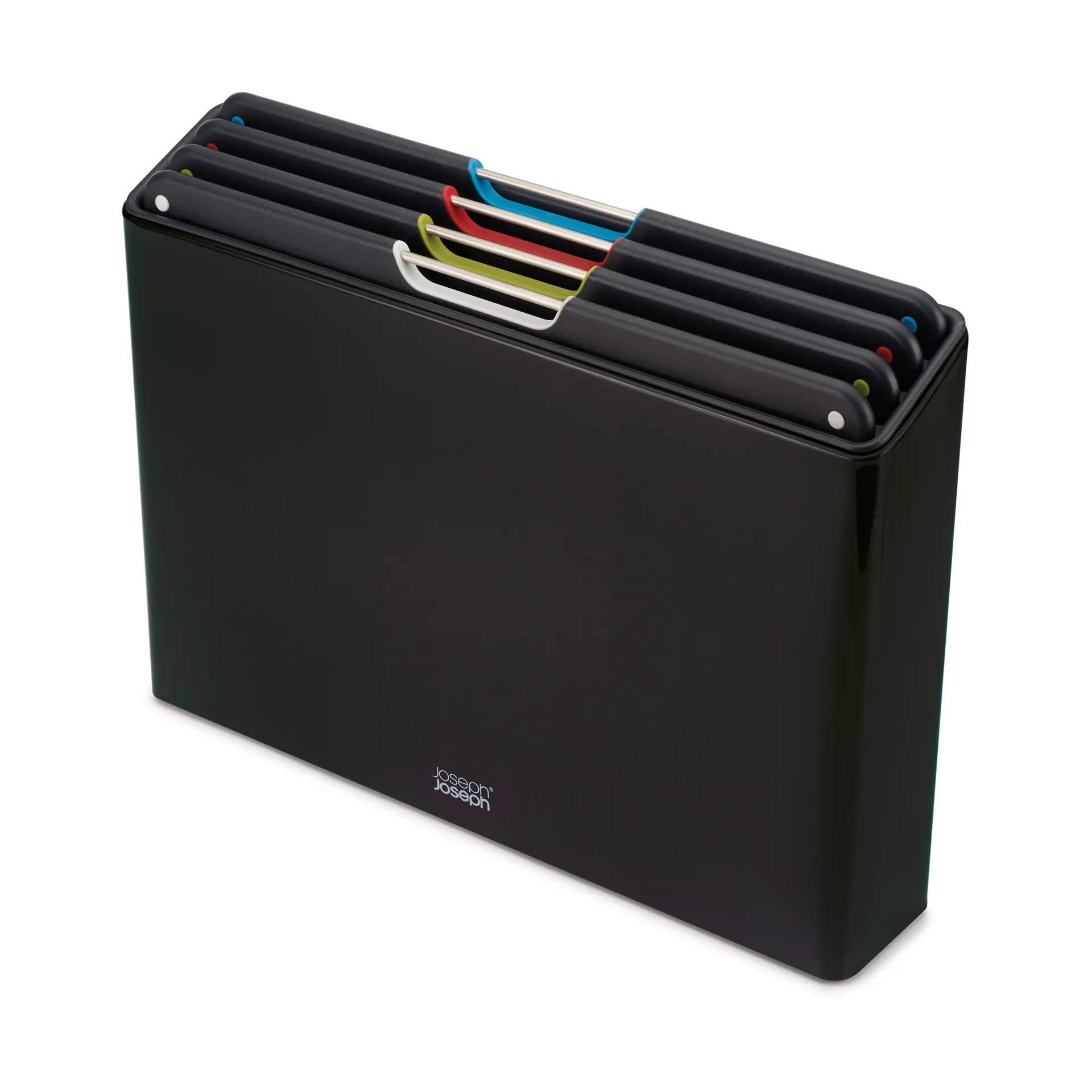 Folio Steel Schneidebrett 4-teilig, Schwarz Joseph Joseph