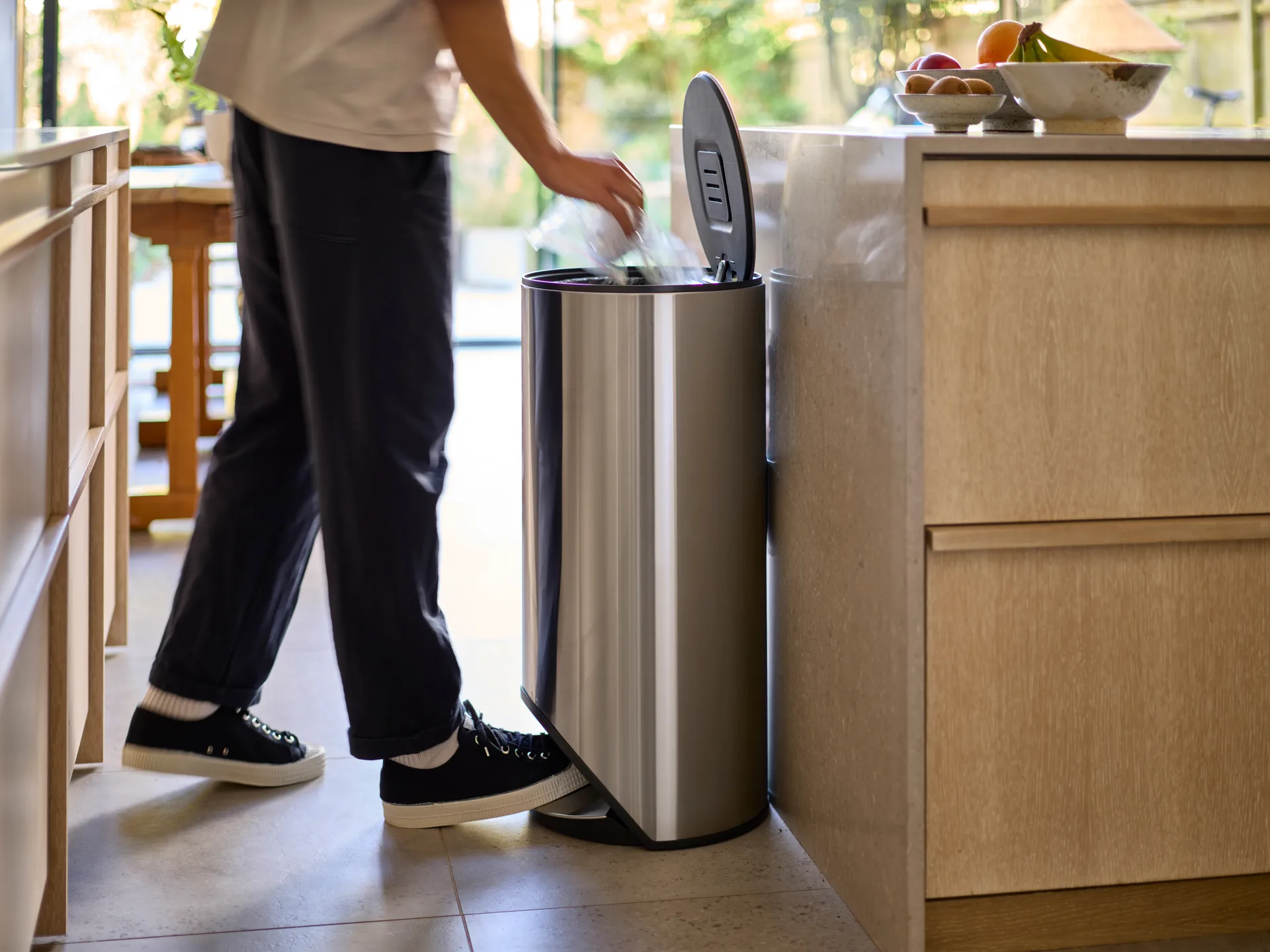 Joseph Joseph Arc Pedaleimer 30 L, Stainless steel Joseph Joseph