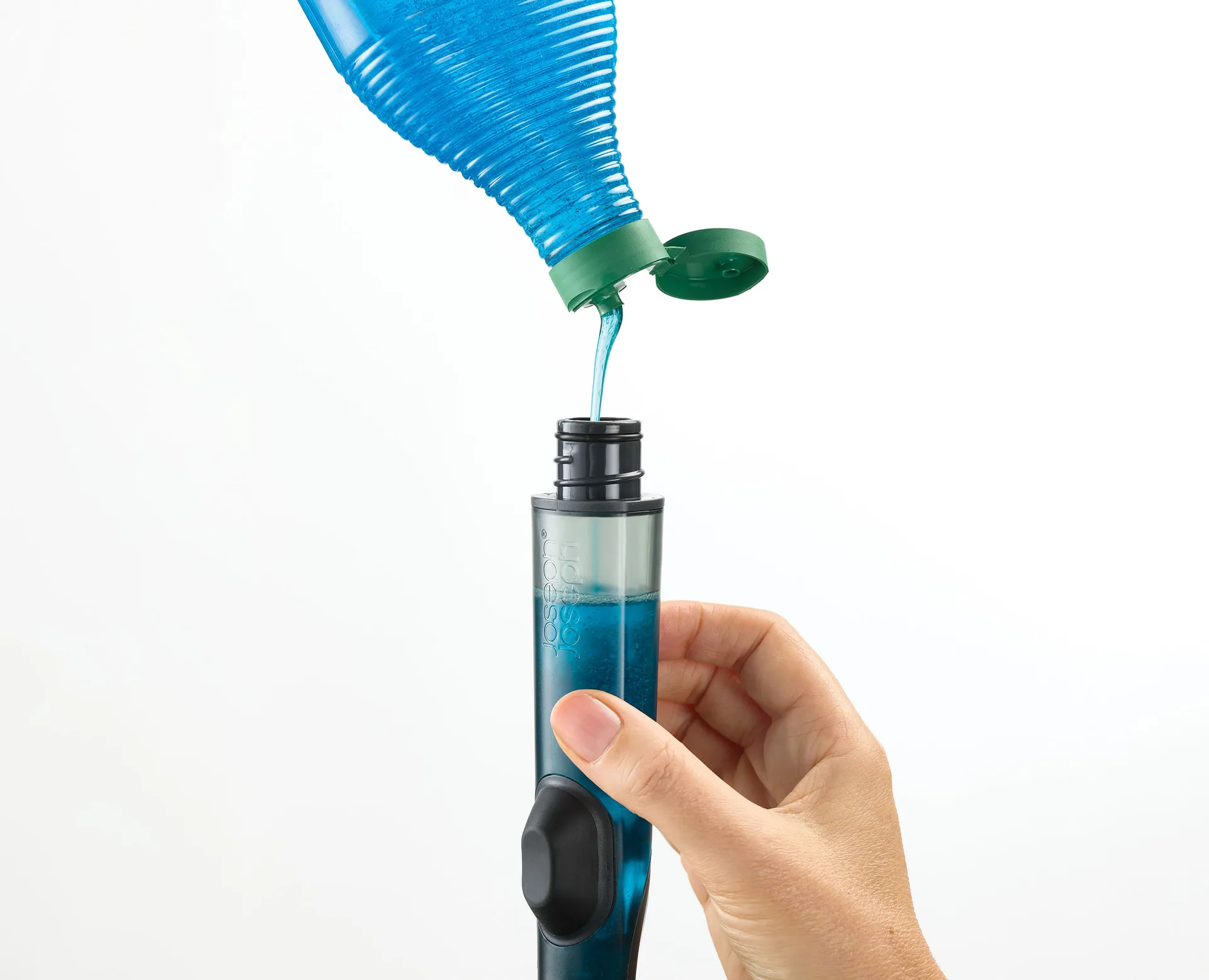 Joseph Joseph Sinktech Geschirrspülbürste mit Stahlhalterung, Clear Joseph Joseph