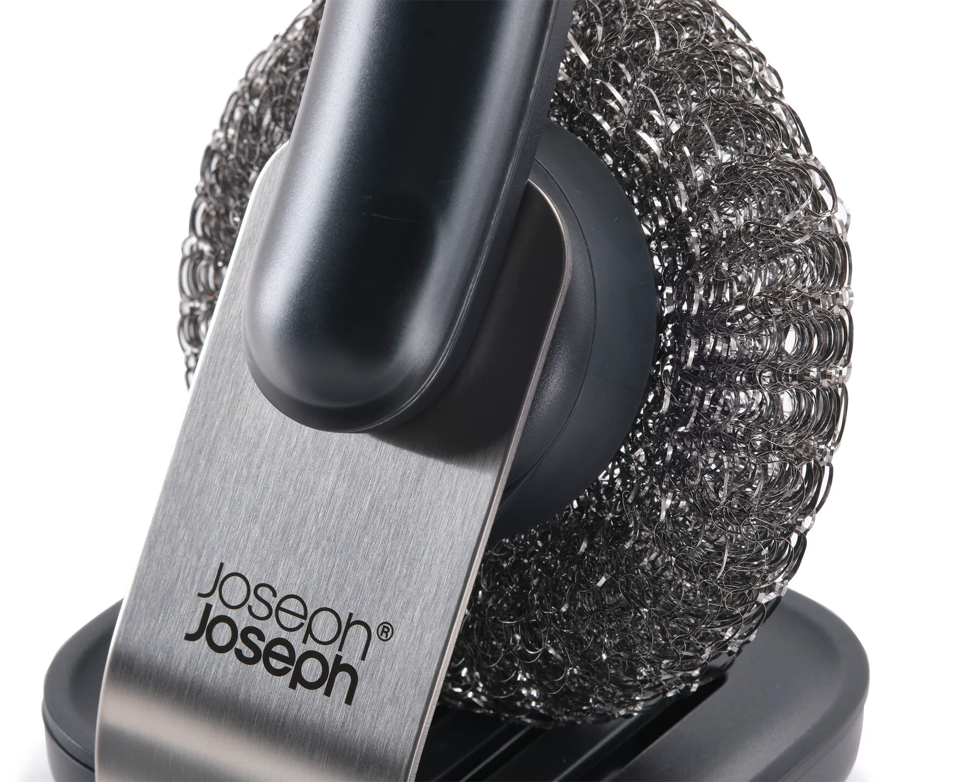 Joseph Joseph Sinktech Geschirrspülbürste mit Stahlhalterung, Clear Joseph Joseph