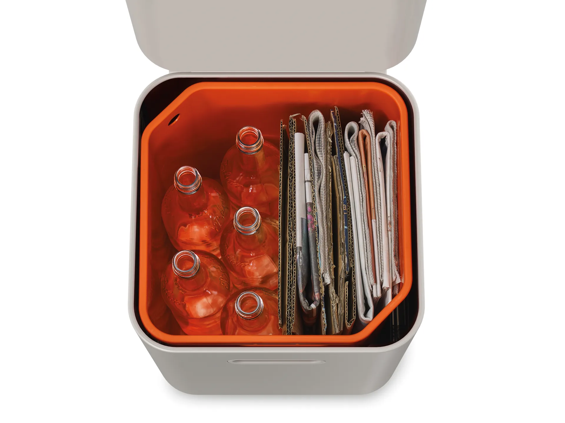 Joseph Joseph Totem Compact Mülltonne 40 L, Stone Joseph Joseph