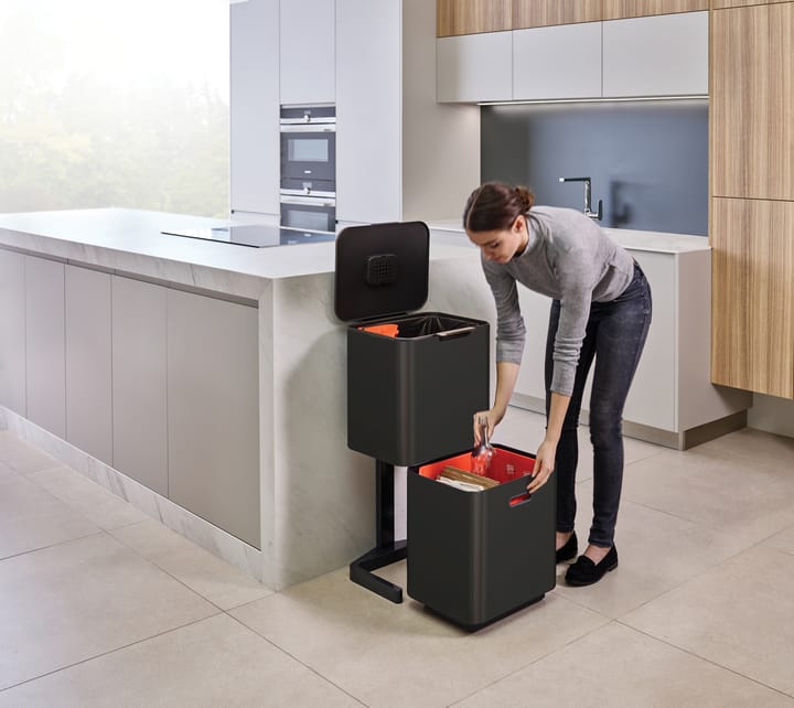 Joseph Joseph Totem Max Mülltonne 60 L, Carbon black Joseph Joseph