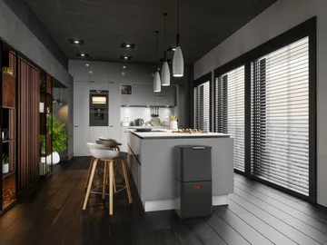 Joseph Joseph Totem Max Mülltonne 60 L - Carbon black - Joseph Joseph