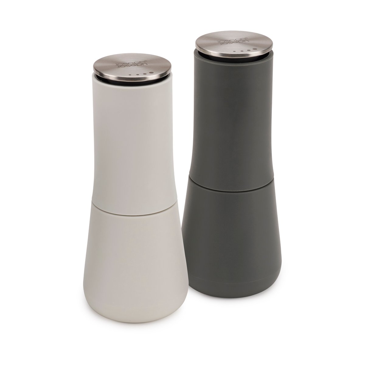 Joseph Joseph Milltop Salz- und Pfeffermühle 2-teiliges Set Grau-weiß