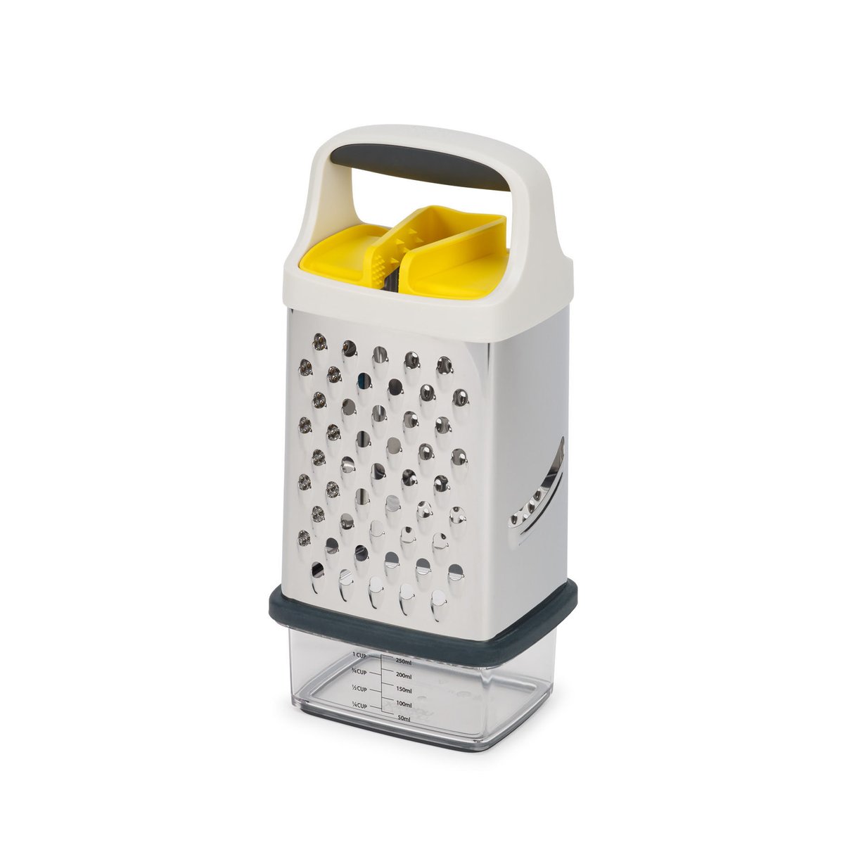 Joseph Joseph Multi Grip Reibe mit Behälter 17 cm Gelb