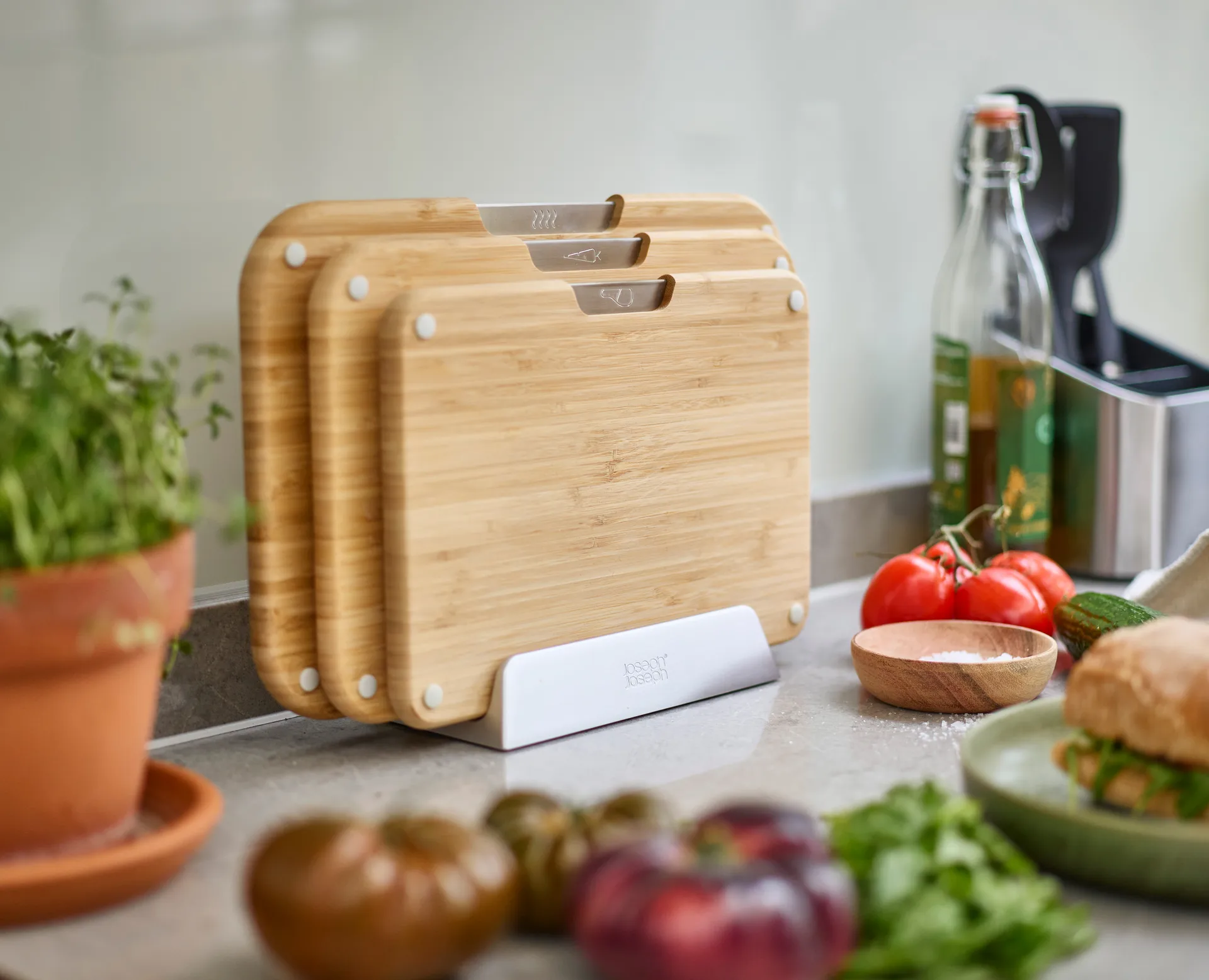 Nest Schneidebretter 3-teilig, Bambus Joseph Joseph