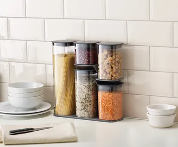 Podium Vorratsbehälter 5 Teile - Grau - Joseph Joseph