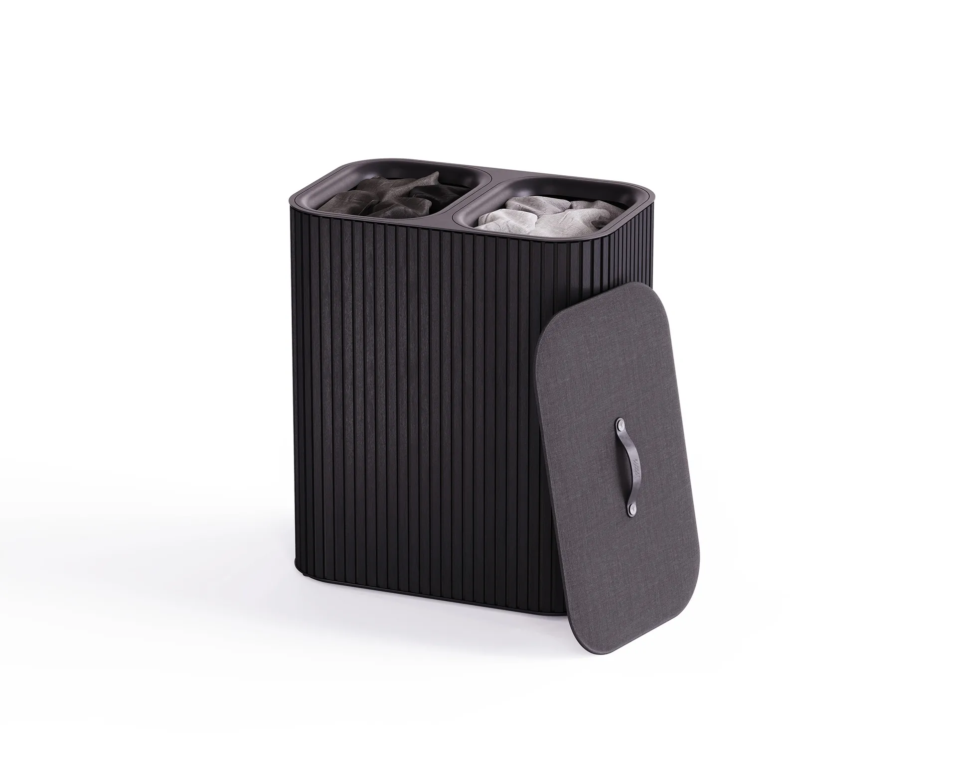 Tota Luxe Wäschekorb 90 L, Black Joseph Joseph