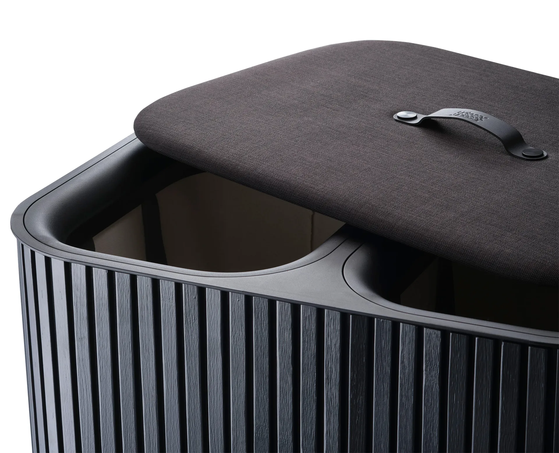 Tota Luxe Wäschekorb 90 L, Black Joseph Joseph