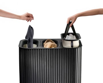 Tota Trio Luxe Wäschekorb 90 L - Black - Joseph Joseph