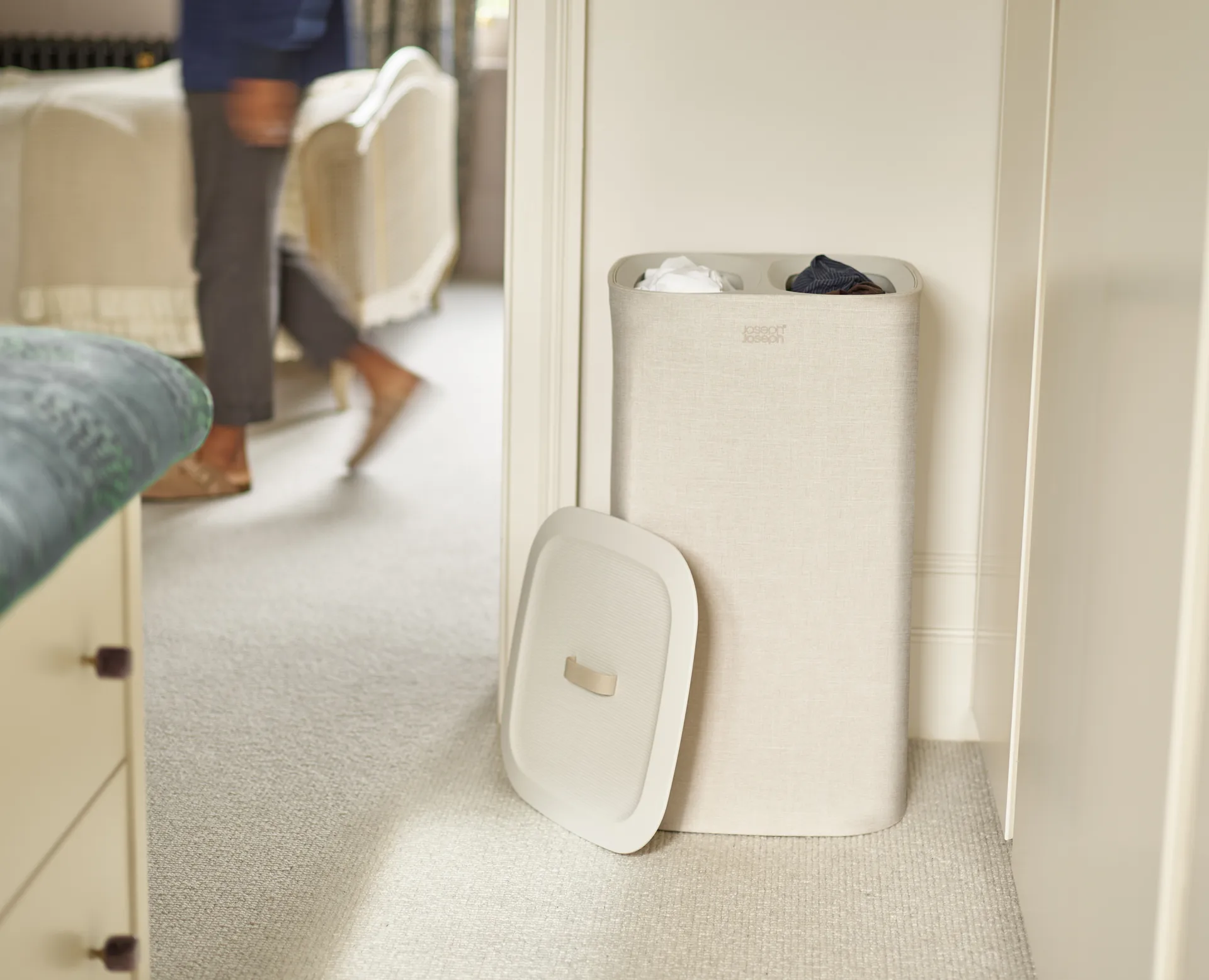 Tota Wäschekorb 60 L, Ecru Joseph Joseph