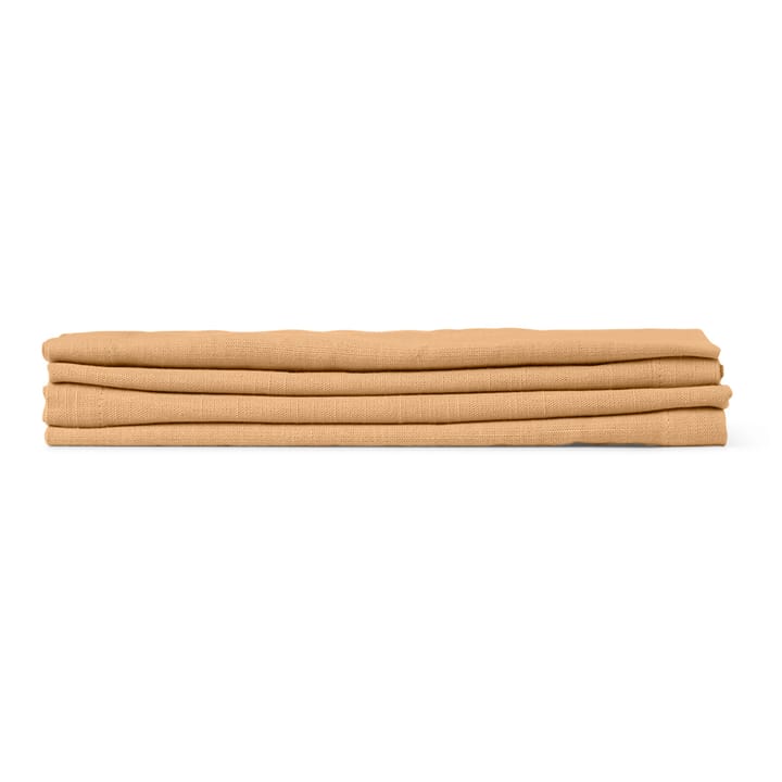 Basic Stoffserviette 4er Pack, Ocker Juna