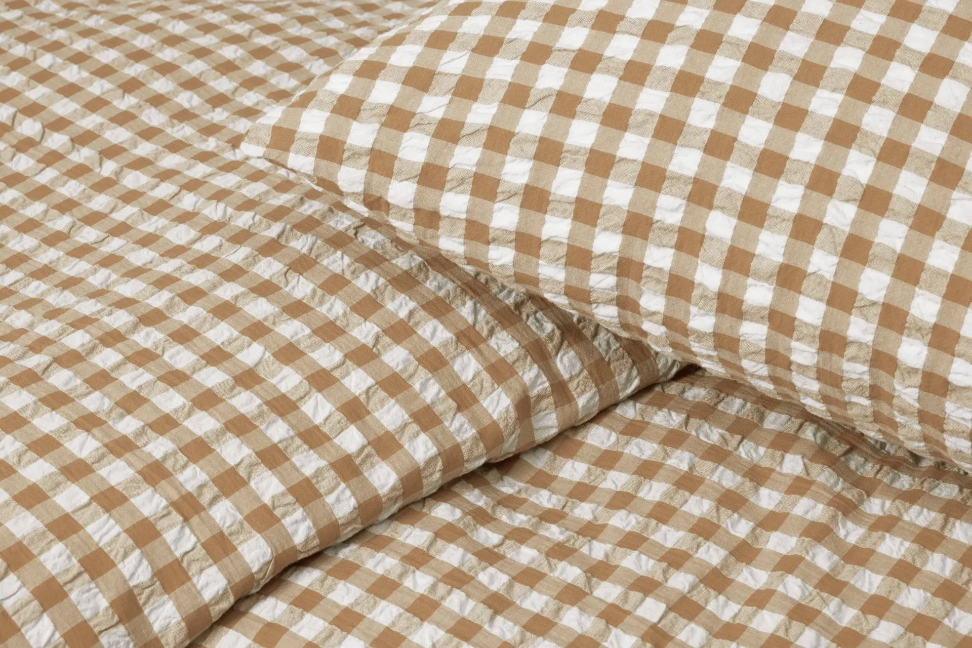 Bæk&Bølge Bettwäsche-Set 150 x 210cm, Karamell-offwhite Juna
