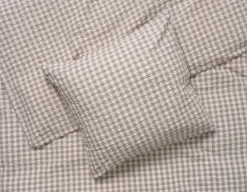 Bæk&Bølge Bettwäsche-Set 220 x 220cm - Grau-Birke - Juna