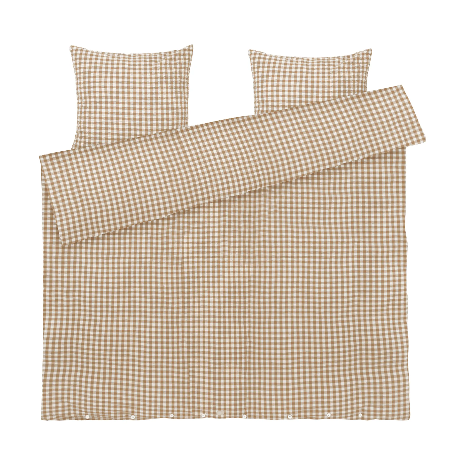 Bæk&Bølge Bettwäsche-Set 220 x 220cm, Karamell-offwhite Juna