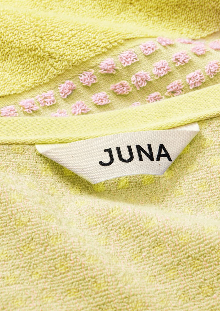 Check Handtuch 50x100 cm, Gelb-rosa Juna