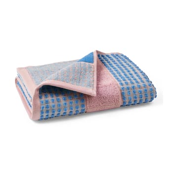 Check Handtuch 70x140 cm - Soft pink-Blau - Juna