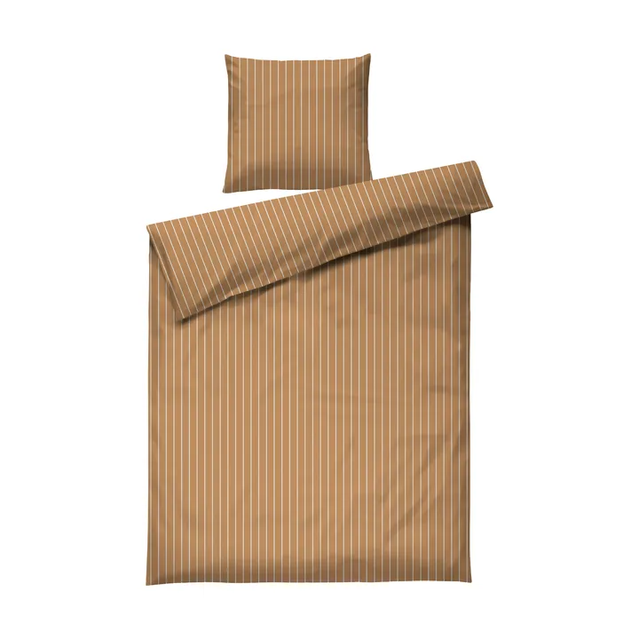 Soft Bettwäscheset, 150x210/50x60 cm - Karamell-offwhite - Juna