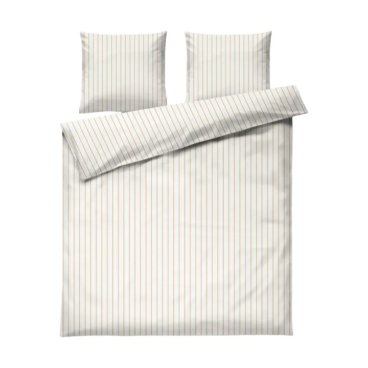 Soft Bettwäscheset, 220x220/2x50x60 cm - Offwhite-karamell - Juna