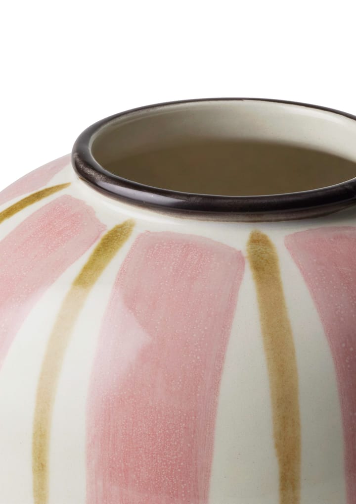 Canvas Vase 15cm, Rosa-braun Kähler