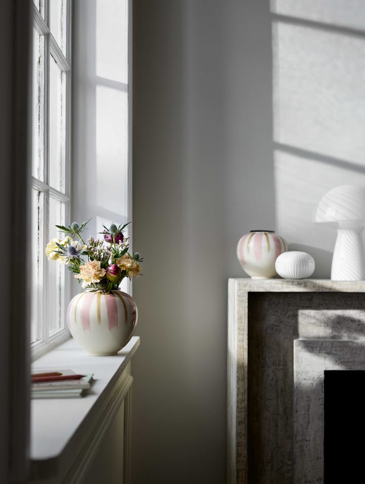 Canvas Vase 15cm, Rosa-braun Kähler