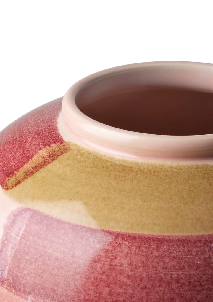 Canvas Vase 20cm, Rosa-braun Kähler