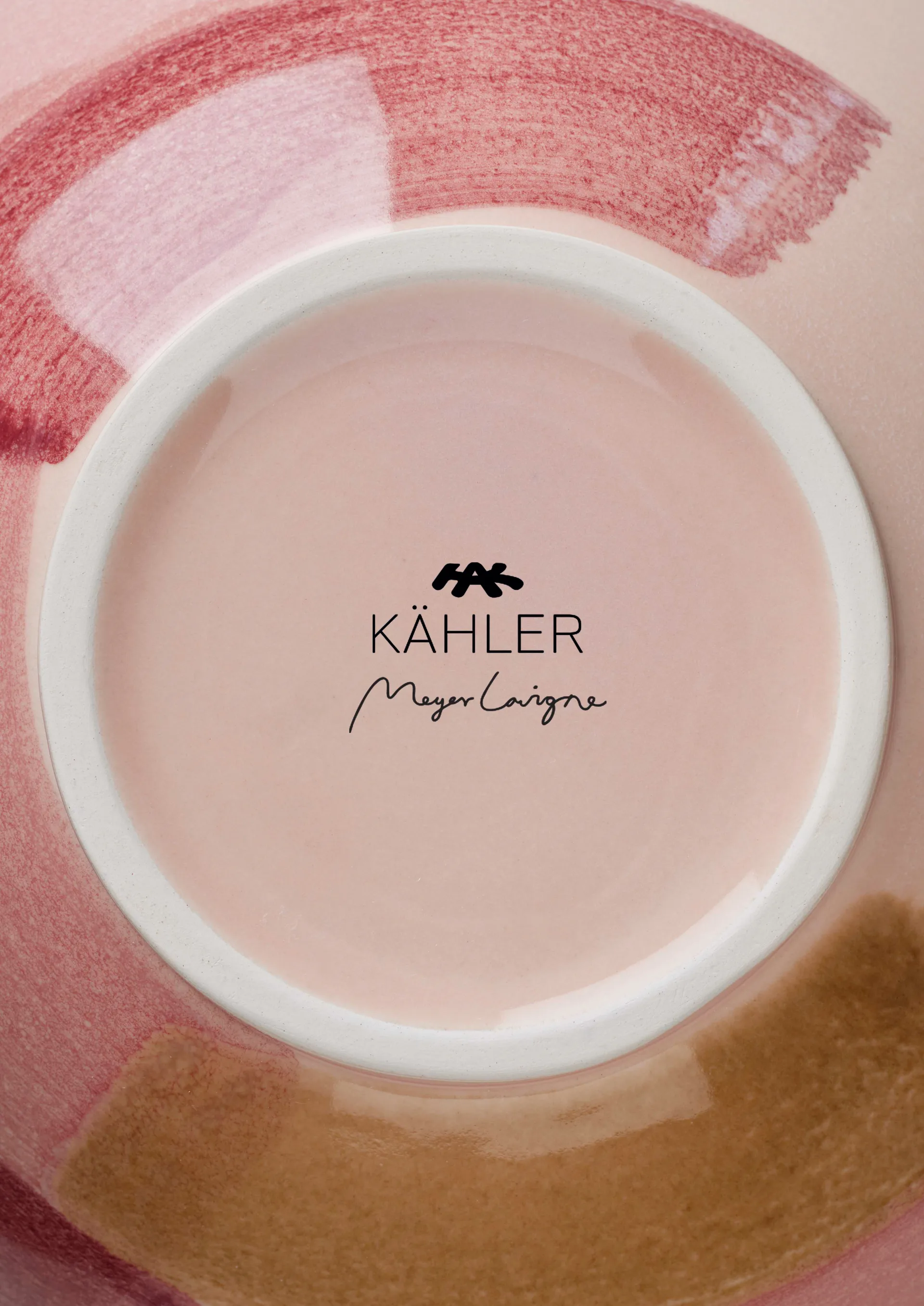 Canvas Vase 20cm, Rosa-braun Kähler