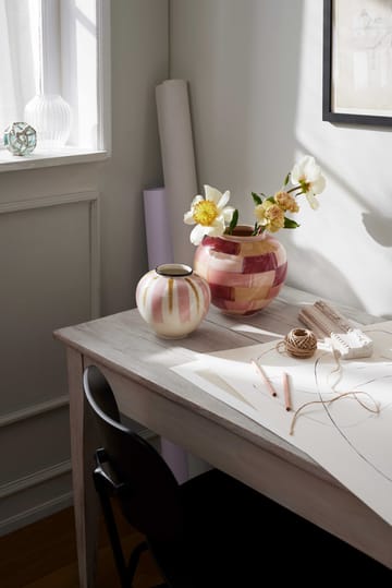 Canvas Vase 20cm - Rosa-braun - Kähler