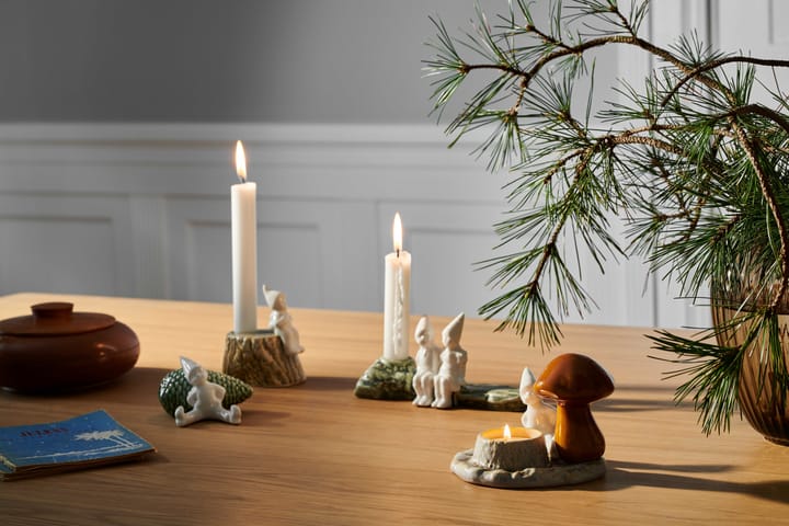 Christmas Tales Teelichthalter Pilz, Weiß Kähler