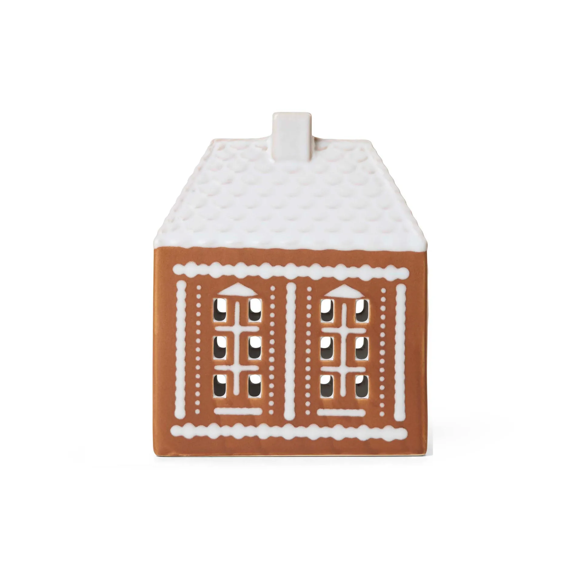 Gingerbread Lichthaus medium 15cm, Braun Kähler