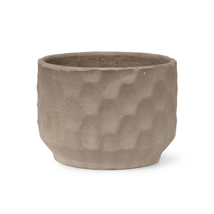 Gro Blumentopf heller Sand, Ø16,5cm Kähler
