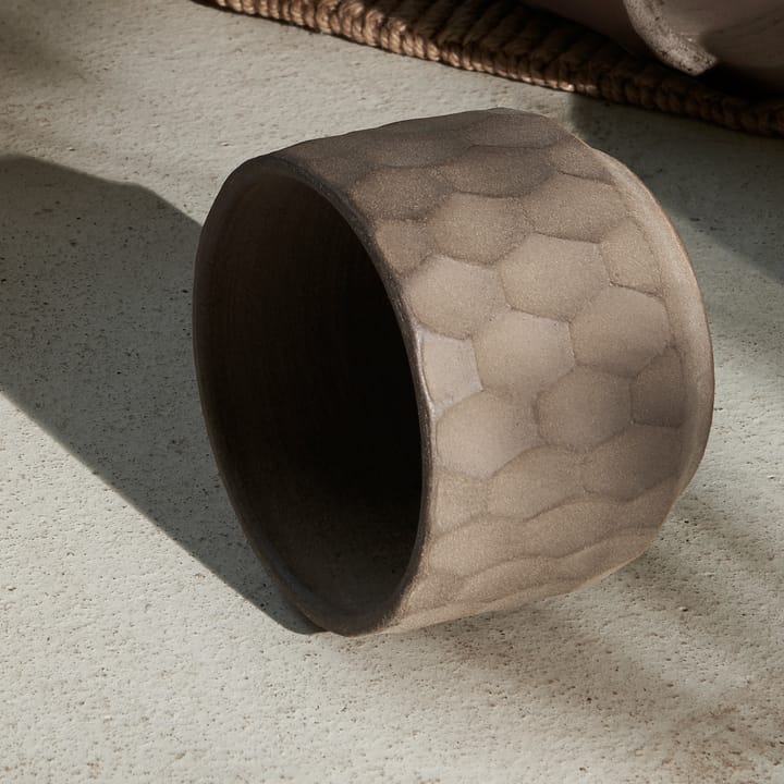 Gro Blumentopf heller Sand, Ø16,5cm Kähler
