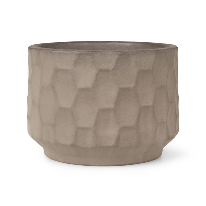 Gro Blumentopf heller Sand, Ø21,5cm Kähler