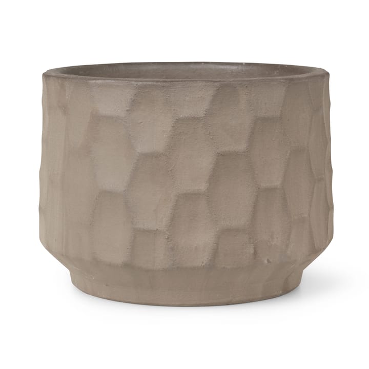 Gro Blumentopf heller Sand, Ø26,5cm Kähler