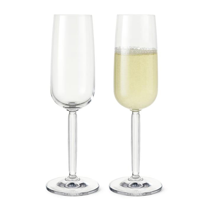 Hammershøi Champagnerglas 24cl 2er Pack - Klar - Kähler