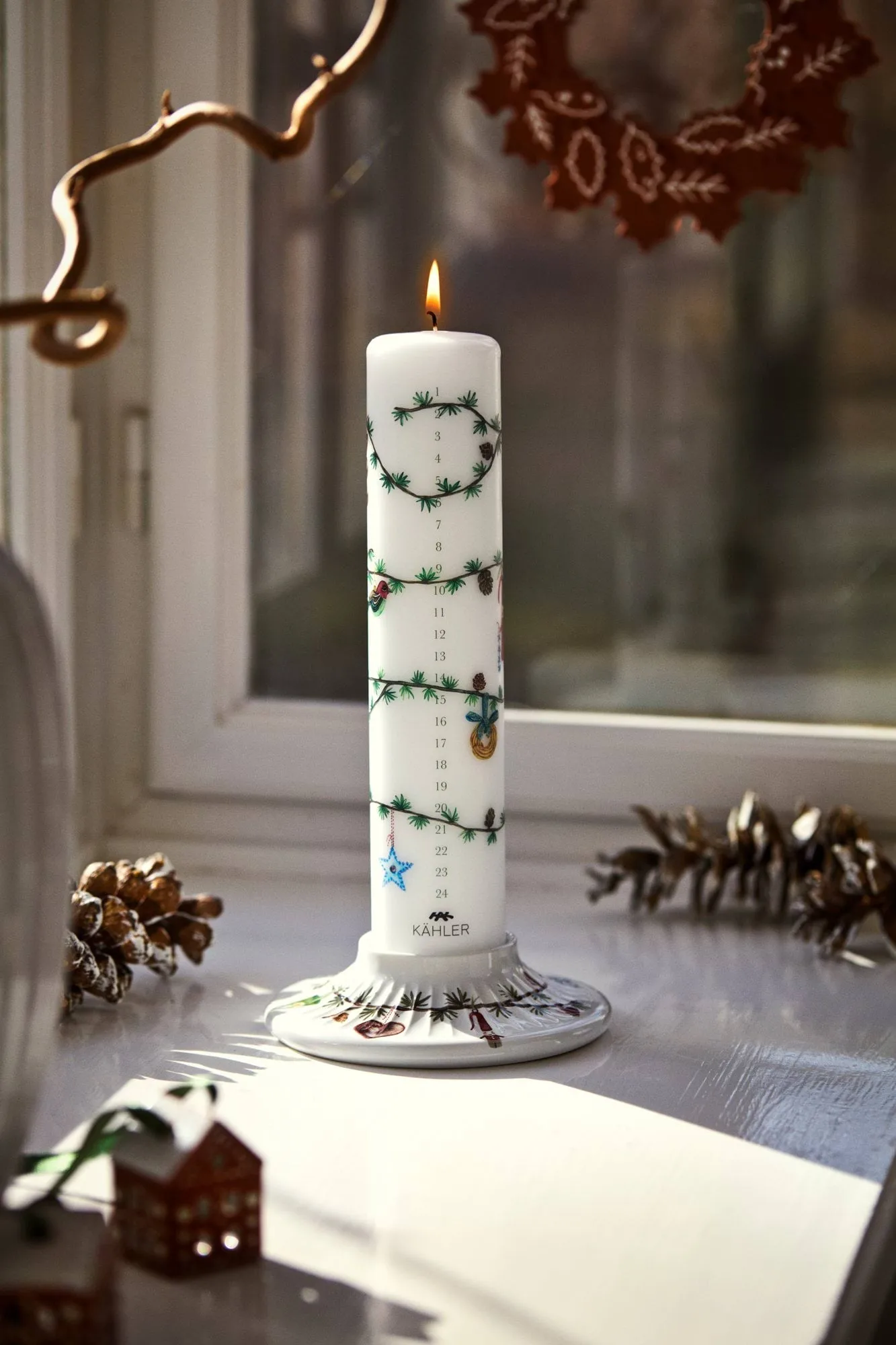 Hammershøi Christmas Adventskerze Ø5 cm, 2026 Kähler