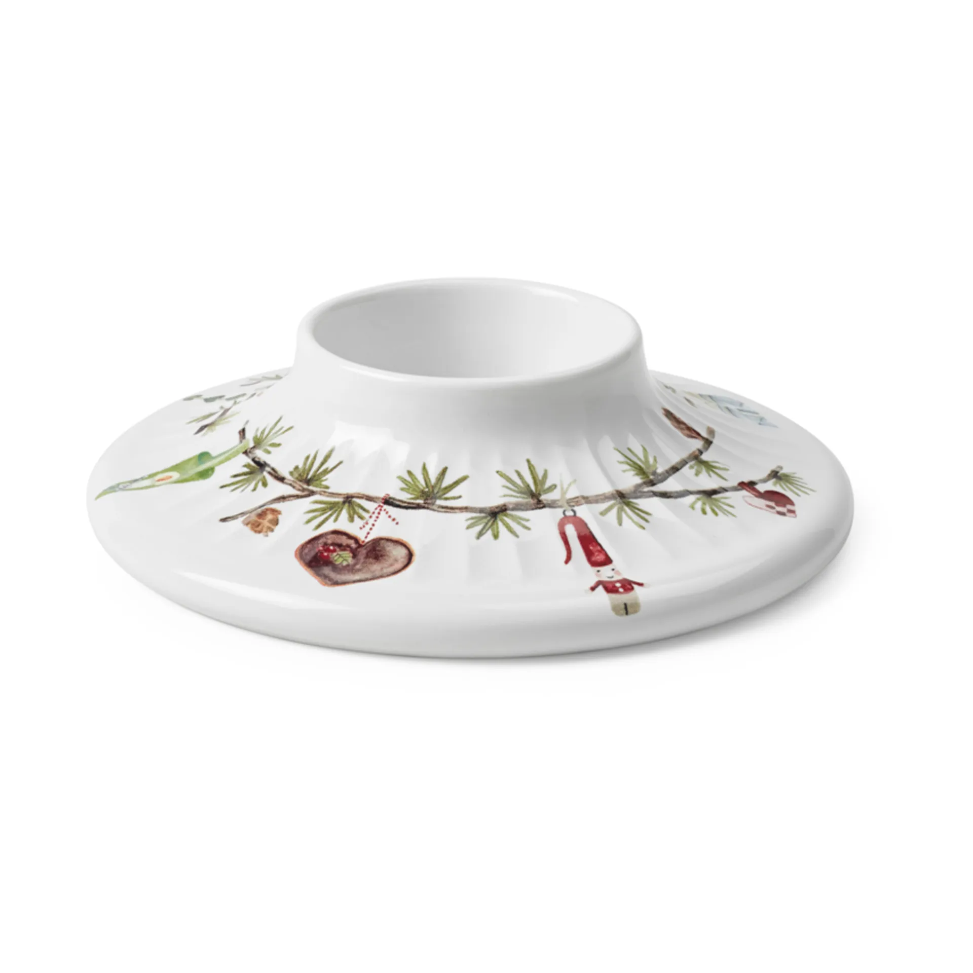 Hammershøi Christmas Blockkerzenhalter Ø13cm, Weiß Kähler