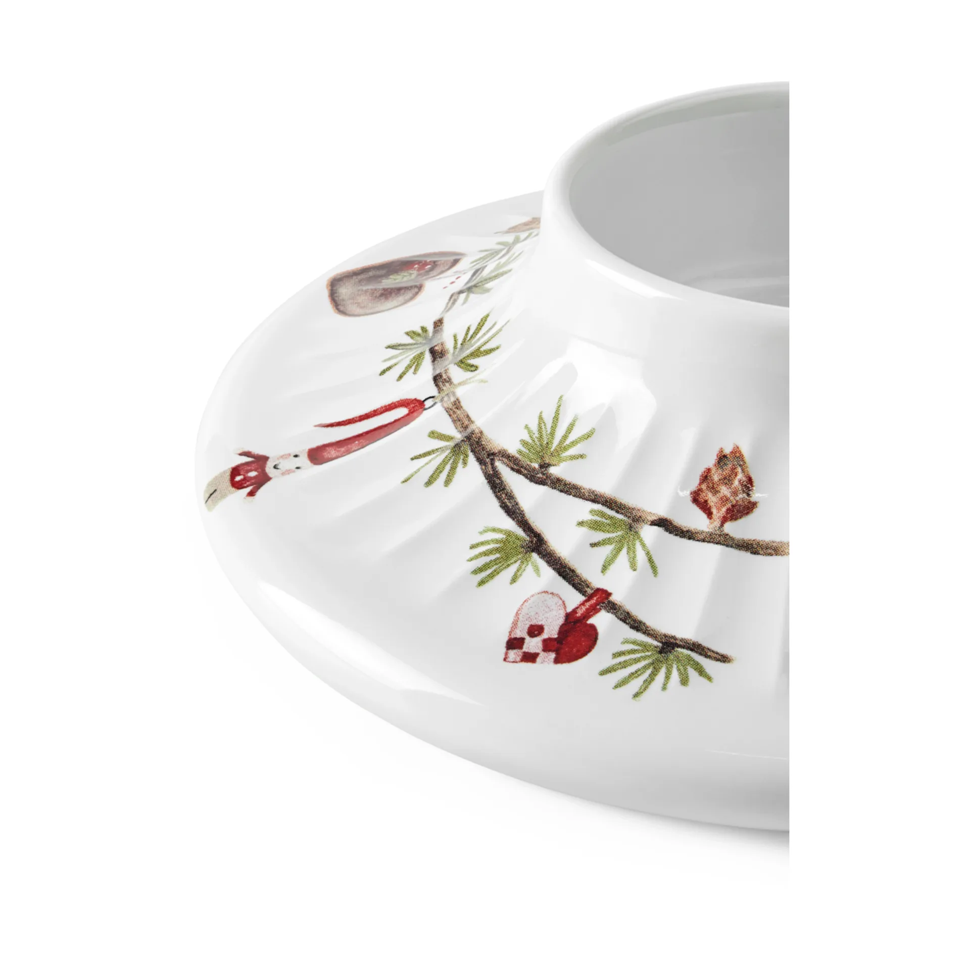 Hammershøi Christmas Blockkerzenhalter Ø13cm, Weiß Kähler