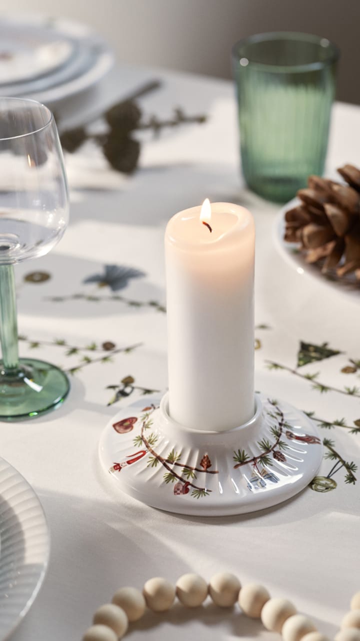 Hammershøi Christmas Blockkerzenhalter Ø13cm, Weiß Kähler