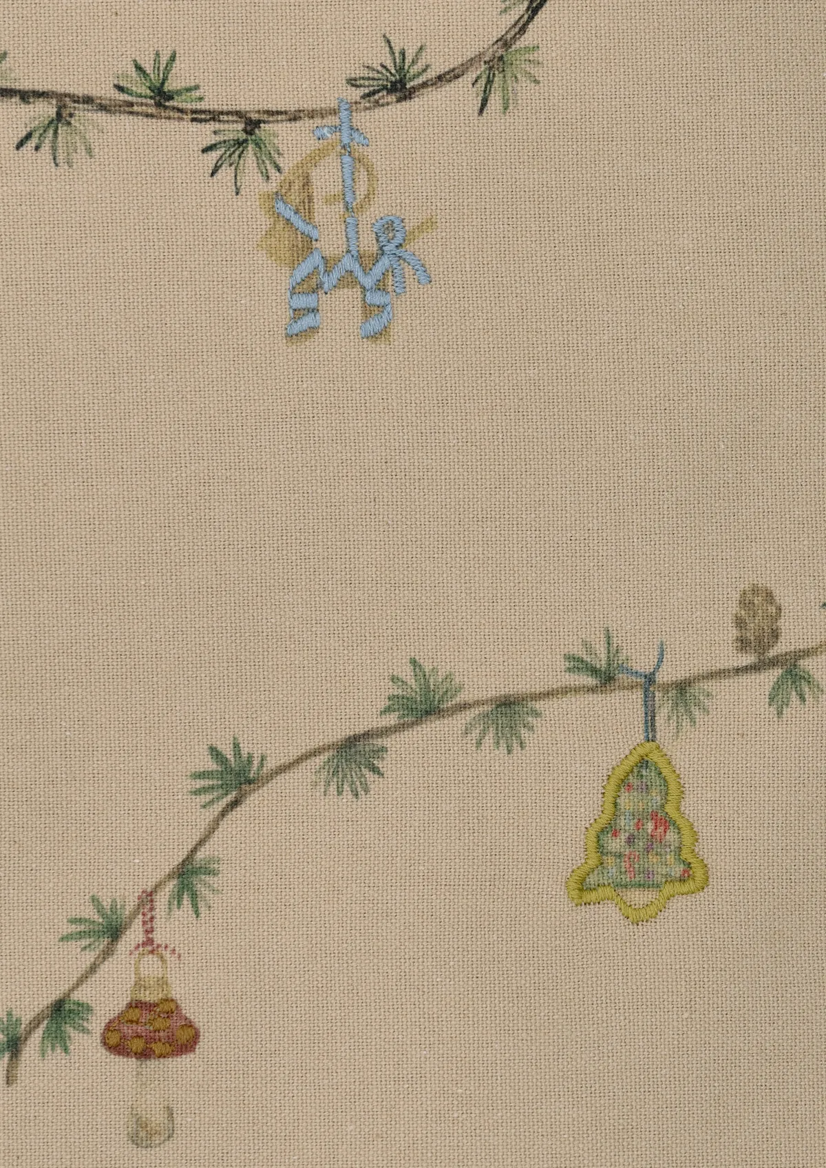 Kähler Hammershøi Christmas Tischdecke sand 150×370 cm