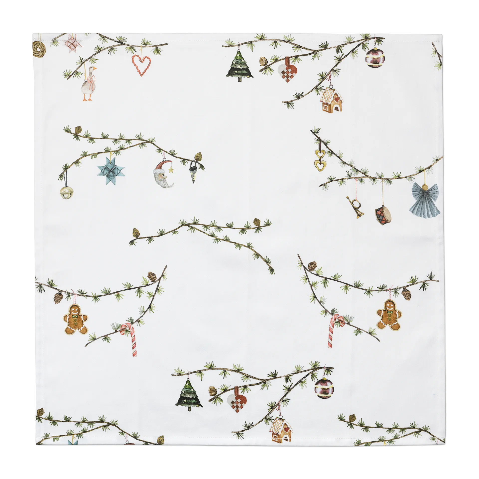Hammershøi Christmas Stoffserviette 45 x 45cm 4er Pack, Weiß Kähler